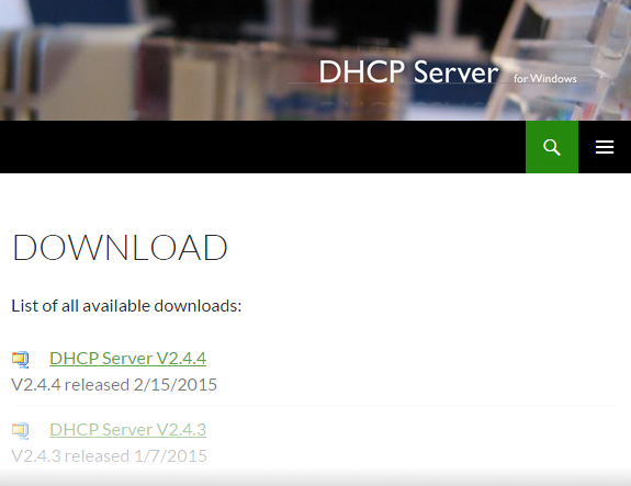 Install DCHP for Windows