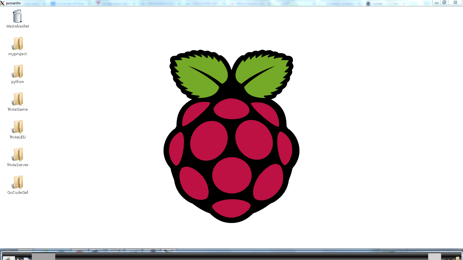 Booting up the Raspberry Pi Raspbian desktop